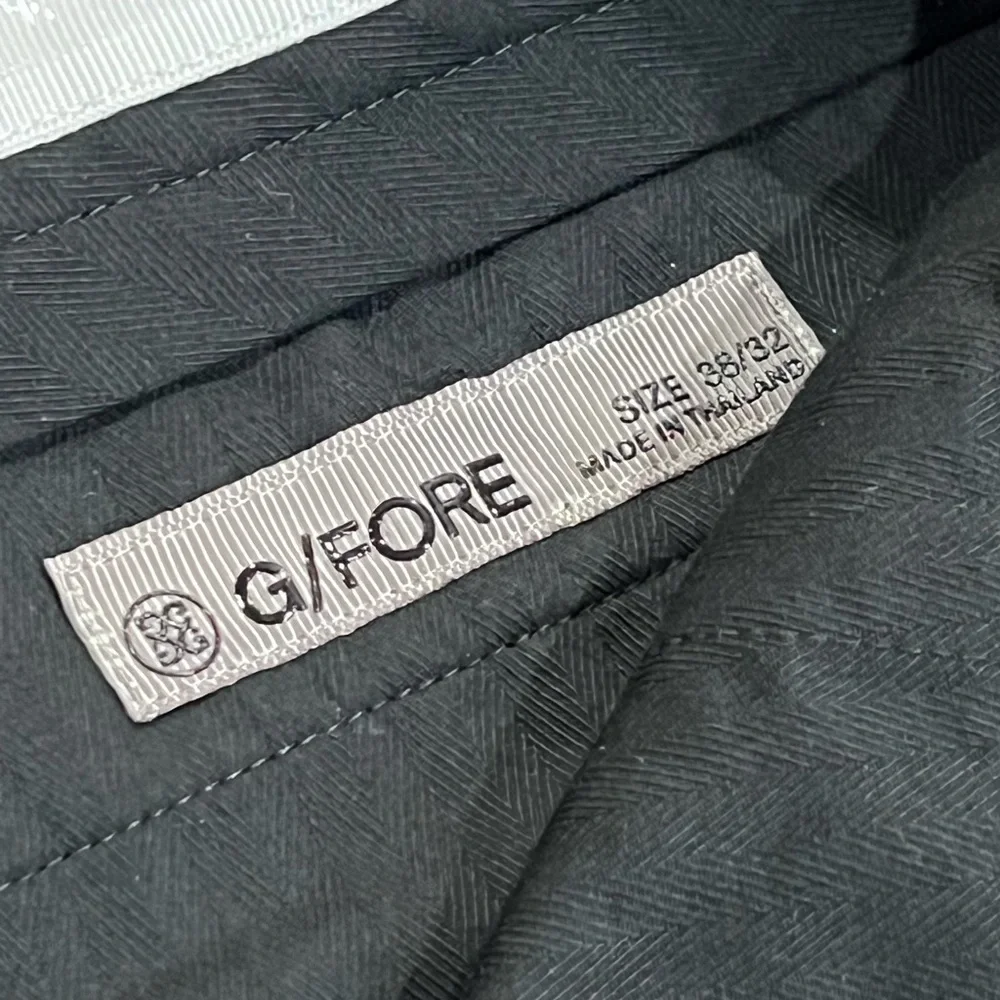 G/FORE 38W 32L Lux Designer Golf Cotton Pants Belt Design Greyson Performance